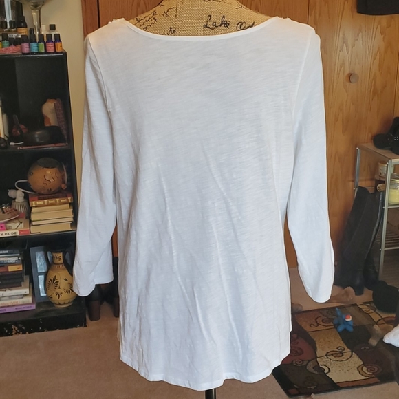 Lane Bryant size 14/16 white embellished shirt - Picture 4 of 8
